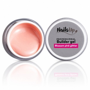 Builder Gel NAILSUP Blossom Pink Glitter 50g