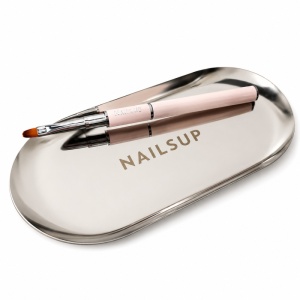 Metalltablett NAILSUP für Maniküre-Instrumente – Silberfarben - Img 2