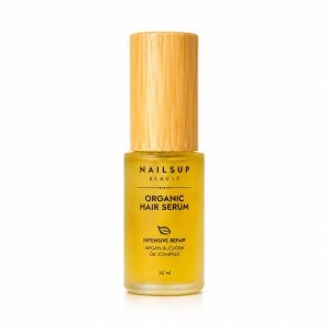 NAILSUP Organic Hair Serum Intensive Repair 30 ml – Haarserum mit Arganöl & Jojobaöl für Reparatur, Feuchtigkeit & Glanz