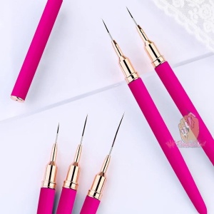 Pensula pictura unghii NailsUp Intense Pink 15mm - Img 2
