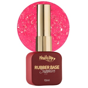Rubber base NailsUp Sapphire Flakes 14 10 ml