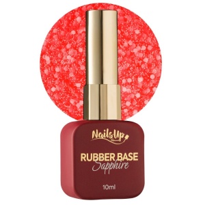 Rubber base NailsUp Sapphire Flakes 21 10ml
