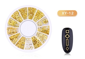 Scheibe 3D Nail Art Gold - 12