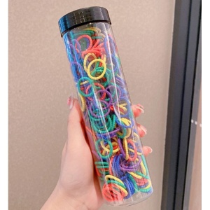 Set 300 Elastice pentru Par Multicolor Neon
