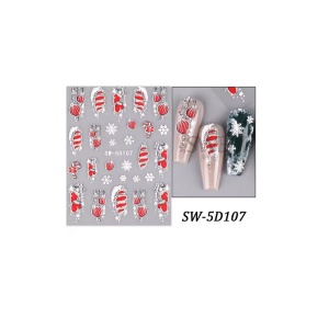 Sticker pentru unghii nail art Christmas SWO-5D107