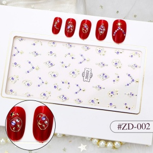 Stiker 3D Manichiura Nail Art Cristal ZD002