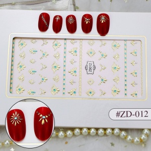 Stiker 3D Manichiura Nail Art Cristal ZD012