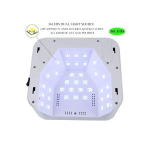 UV/LED Nagellampe NAILSUP Rainbow Pastel – RGB Ambientebeleuchtung, 36 Dual LED, Kabellos & Wiederaufladbar - Img 4