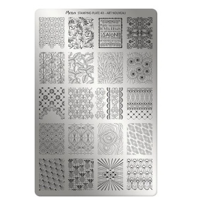 Moyra Metallstanzform für Stempel Nr. 40 Jugendstil