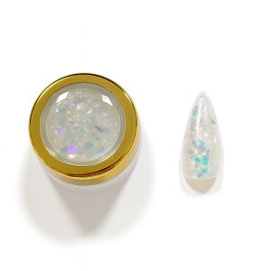 NailSup Nail Art Dekorflocken – Gold, intensiver Schimmer-Effekt