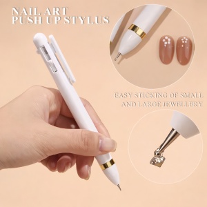 Professionelles NAILSUP Dotting Tool – Verstellbar, Doppelseitig, Weiß