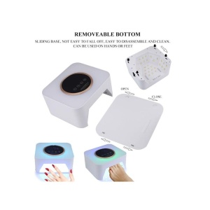UV/LED Nagellampe NAILSUP Rainbow Pastel – RGB Ambientebeleuchtung, 36 Dual LED, Kabellos & Wiederaufladbar - Img 2
