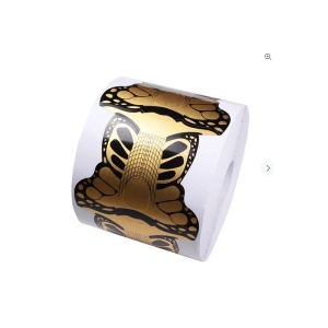 50er Set – Gold Nagel Schablonen für Nagelverlängerung