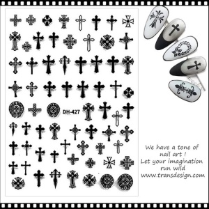 Abziehbild für Nägel - DH-427 Black