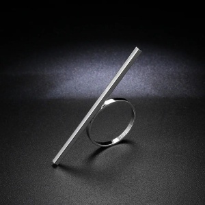 Inel pentru poze manichiura RG11 Silver - Img 1