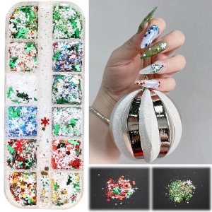 Nageldekorationen für Wintermodelle