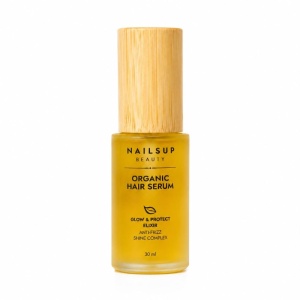 NAILSUP Organic Hair Serum Glow & Protect Elixir 30 ml – Natürliches Haarserum für Glanz, Pflege & Frizz-Kontrolle