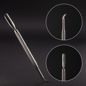 NailsUp professionelles Maniküre-Werkzeug mit zwei Enden, Edelstahl, 14 cm, MC707