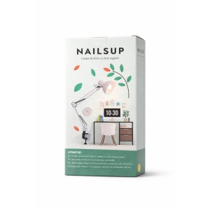 Professionelle NAILSUP Tischlampe für Maniküre & Büro Weisse – Verstellbar, 360° drehbar, E27-Fassung - Img 3
