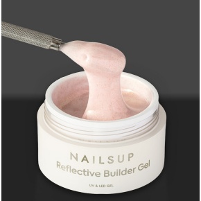 Reflective Aufbaugel NAILSUP 02 – UV/LED Glitzer Gel 15 ml