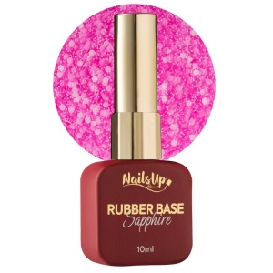 Rubber base NailsUp Sapphire Flakes 19 10ml