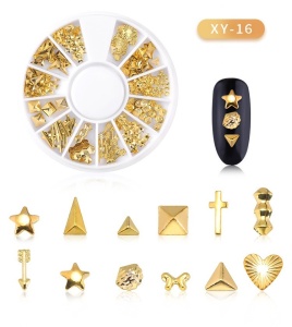 Scheibe 3D Nail Art Gold - 16