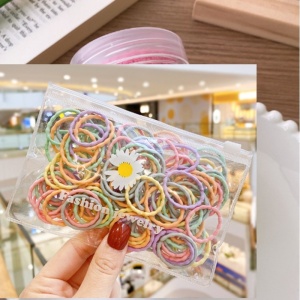 Set 100 Elastice Multicolore pentru Par