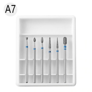 Set Mit 6 Weissen Fräserenden - A7