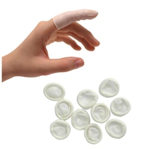 Set Von 10 Finger Latex Fingerschutz