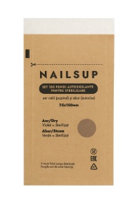Sterilisationsbeutel für Autoklav – 100 Stück, selbstklebend, 75 × 150 mm