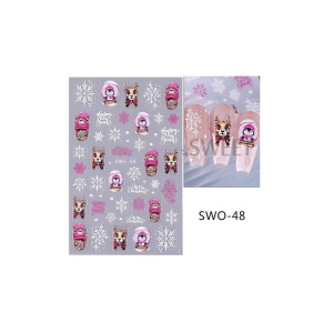 Sticker pentru unghii Nail art Christmas SWO-48