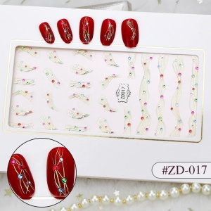 Stiker 3D Manichiura Nail Art Cristal ZD017