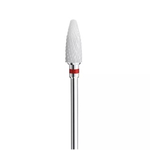 Capat de freza NailsUp Ceramica Indepartare gel Rosu 6.0mm - Img 2