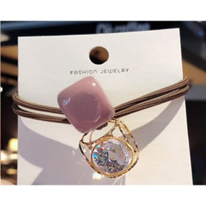 Elastic pentru Par cu Accesoriu Cub si Diamant