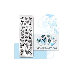 Matrita metalica stampila Nicole Diary S04