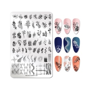 Matrita metalica stampila unghii Nicole Diary L38
