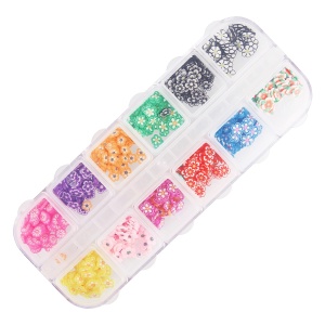 Nageldekoration-Set, Nail Art - 12 Blumen