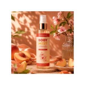 NAILSUP Body Mist Juicy Peach 150 ml – Feuchtigkeitsspendender Körperspray mit Pfirsichduft - Img 2