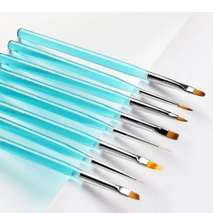 Ombre Brush NailsUp Maniküre - Green Design - Img 2