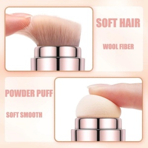 Pensula Makeup Multifunctionala 4 in 1 Gold - Img 3
