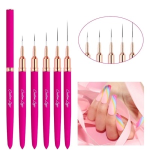 Pensula pictura unghii NailsUp Intense Pink 15mm - Img 3
