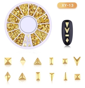 Scheibe 3D Nail Art Gold - 13
