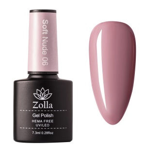 Semipermanenter Nagellack Zolla - Hema Free - Soft Nude 06 - 7.3ml