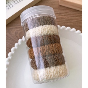 Set 6 Elastice pentru Par Maro/Bej