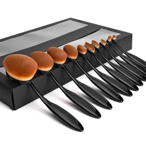 Set mit 10 Pinsel-Make-up-Pinseln