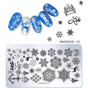 Stamping Schablone, Manzilin-01