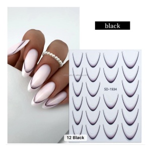 Sticker French Ombre Black SD1934