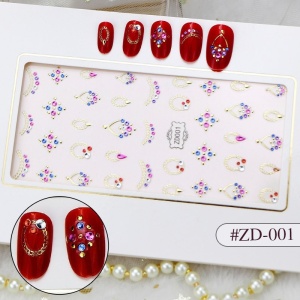 Stiker 3D Manichiura Nail Art Cristal ZD001