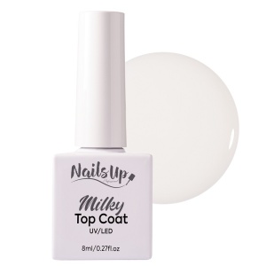 Top Coat NailsUp - Milky White 8ml
