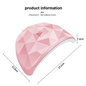 UV-LED-Mini-Lampe 802, 88W, Smart USB - Pink - Img 2